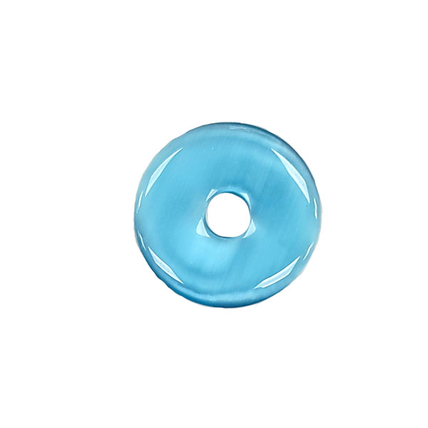 40MM DONUT CAT'S EYE AQUAMARINE